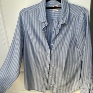 Levi's Light Blue Striped Casual Shirt